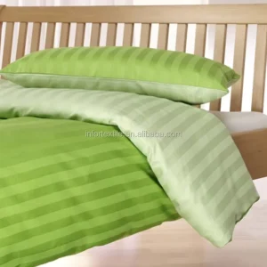 Stripe Bedding Set 3pcs Eco friendly and Soft Duvet Cover Set with 2 Pillow Cases and 1 Duvet Cover