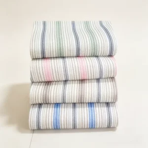 Stripe Design 100% Polyester Disperse Print Fabric 85gsm 90Gsm Microfiber for Trousers Indonesia Market