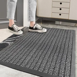 Striped Anti slip Waterproof Carpet Doormat Heavy Duty Floor Mat for Entrance Mat PP Entryway Mat