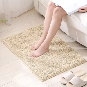 Striped Chenille Bath Mat