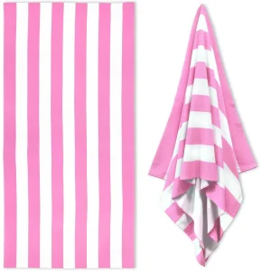 Striped Microfiber Beach Towel Digital Print Quick Dry Absorbent Adult Swimming Sports Bath Towel Sand Free Gym Travel Towel