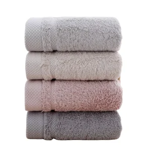 Striped Woven Bath Towel 100% Cotton Eco-Friendly Quick-Dry Super Soft White Luxury Hotel Spa Towel 80x160cm