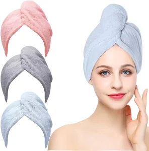 Strong Water Absorbing Dry Microfiber Hair Towel Quick Dry Microfiber Towel for Hair Wrap for Long Hair
