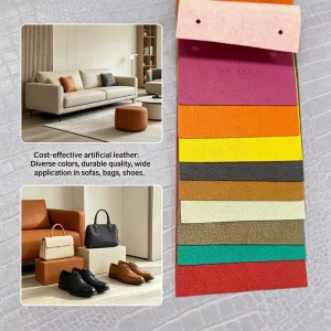 Sturdy Anti Tear Waterproof Durable PVC PU Artificial Sheet Fit Furniture Cushion Handbag Luggage Garment Making Leather