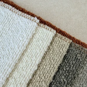 Sturdy Linen Look Upholstery Fabric 100% Polyester Woven Solid Color Material for Sectional Sofa and Cushion