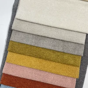 Style Home Textile Upholstery Luxury Linen Sofa Linen Fabric Textil 100% Linen Microfiber Sofa Fabric For Furniture
