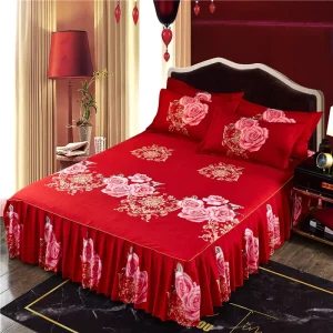 Style Skirt 100% Polyester Bed Skirt Decorative Elastic Four Seasons Sheet Bedspread