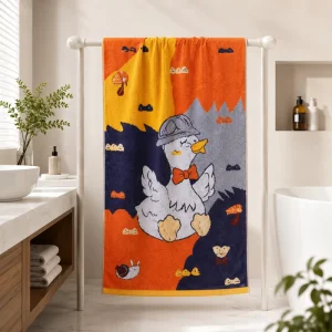 Stylish Solid Color 100% Cotton 70x140cm 400GSM Soft Absorbent Bath Towel for Spa Home Gift Bathroom