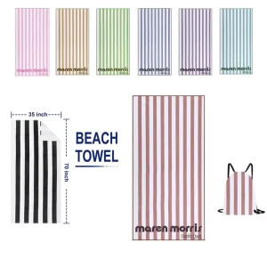 Sublimation Cotton Beach Towel Custom Print Towel Swim Pool Bath Absorbent Stripe Beach Towel