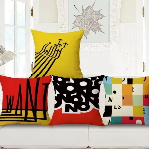 Sublimation Customize Design Size Letter Solgan Outdoor Printing Cushion Cover Custom Throw Pillow Covers