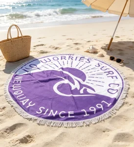 Sublimation High Quality Beach Towel Round Sand Free Towels Beach Microfibre Bath Mandala Beach Towel Round