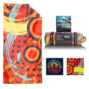 Sublimation Personalized Printed Micro Fiber Sports Beach Towel