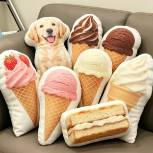 Sublimation Pillow Case Custom Sublimation Body Ice Cream Pillow Printed Pillows Cushions