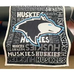 Sublimation Printed Company Logo Pattern Design Full Printing Blankets Custom Big Letter Winter Sherpa Throw Blanket for School