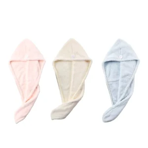 Sublimation Ultra fine Microfiber Quick Drying Hair Towel Wrap Turbanl Salon Microfiber Turban Towel