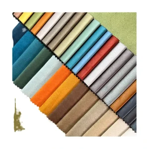 Suede Fabric 100% Polyester Knitted Yarn Dyed Lightweight for Sofa