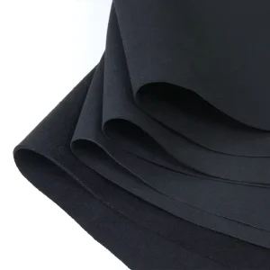 Suede Microfiber Leather Black For Shoes For Bag Double Sided Velvet Microfiber Synthetic Leather Fabric