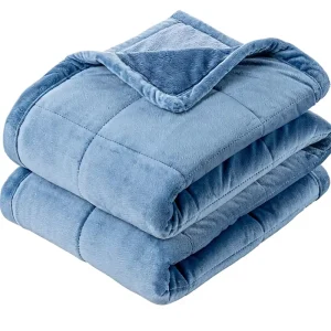 Suedemink Loftmink Quilted Throw Ultra-Soft Reversible Fleece Lightweight Warm Couch Sofa Bed All-Season