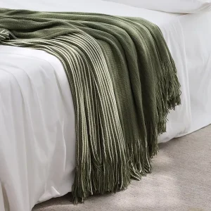 Summer Anne’s Bed Tail Towel Bed Runner Leisure Cover Carpet Homestay Hotel Rural Style Knitted Blankets