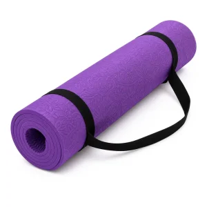 Summer Camp Grade TPE Yoga Mat Single Color Bulk Non Slip Exercise Pad for Youth Fitness Factory