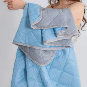 Summer Cool Modern Raschel Blanket Home Use Anti static Knitted Lightweight Machine Washable