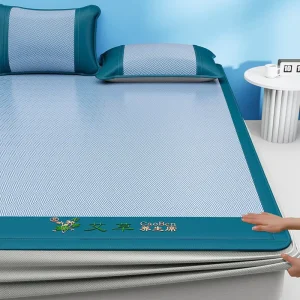 Summer Cooling Beauty Mattress Protector with 3D Embroidery Cooling Down Health Preservation Bamboo Mat Bed Cover Mattress Cover