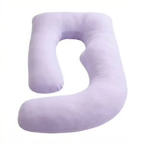 Summer Cooling G Shaped Spandex Filled Maternity Pillow for Belly Support Side Sleep