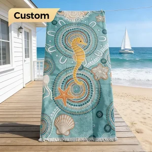 Summer Cotton Quick Dry Beach Towel Custom Design Digital Printed Sand Free OEM Beach Towel for Summer Beach