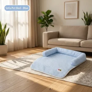 Summer Ice Silk Pet Cooling Mat Breathable Dog Bed with Pillow for Small Medium Dogs Cat Nest Sofa Pad