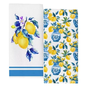 Summer Kitchen & Bathroom Microfiber Polyester Hypoallergenic Machine Washable Towels Dish Drying Hand Towels
