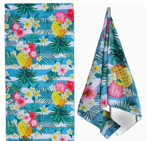 Summer Low Lint Microfiber Quick-Drying Soft Absorbent Beach Towel for Beach Pool Spa and Bathroom Cleaning