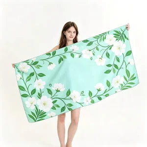 Summer Luxury Printed Quick Dry Sand Free Beach Towel Large Size Microfiber Suede Custom Logo Free Design Beach Towel