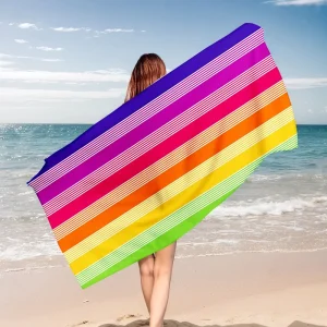 Summer Microfiber Beach Towel Large Size Quick-Dry Bath Towel Custom Designed
