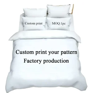 Summer Quality Customizable Knitted Microfiber Bedding Set Duvet Cover Pillowcase Flat Sheet High Quality