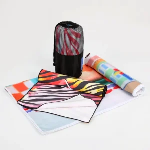 Summer Quick Dry Custom Sublimation Printed Microfiber Sand Free Beach Towel Super Water Absorbent Multi Purpose Towel