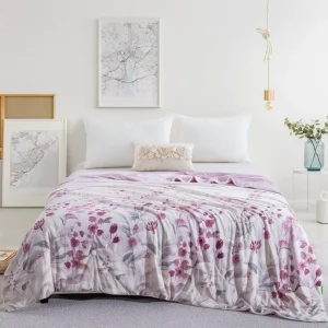 Summer Quilts Set Summer Quilt Blanket Washed Silk Bed Sheet Flatted Sheet Pillowcases Home Hotel Bedroom Ice Quilt