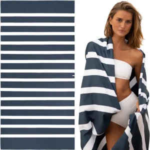 Summer Sand Microfiber Beach Towel Quick Dry Sand Free Compact and Lightweight for Travel Recycled Materials Travel Bag