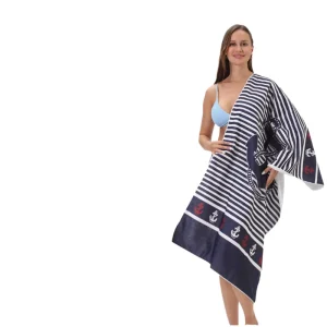 Summer Turkish Eco Friendly Lightweight Microfiber Beach Towel Quick Drying Oversized Sand Free Printed Design for Camping Swim