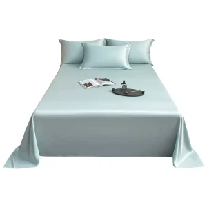 Summer Twill Solid Color Cool Feeling Bed Sheet Set Pillowcase Luxury Bedding Set
