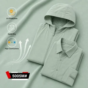 Sun Protection Clothing Activewear Anti UV Moisture Wicking Polyester Fabric Breathable Quick Dry Technical Fabric