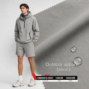 Sun Protection Clothing Windbreaker Meteor Grid Nylon Fabric with Two Tone Texture Water Repellent Finish for Lightweight Jacket
