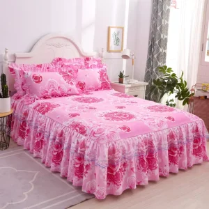Sunny Textile Lace Bed Skirt Mattress Protector