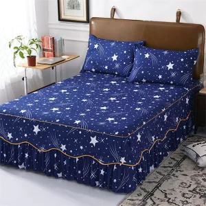 Sunny Textile Printed Aloe Cotton Bed Skirt