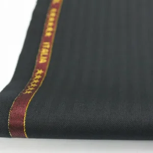 Super 120s Herringbone Merino Worsted Mens Wool Blended Suits Fabrics for Ready Stock