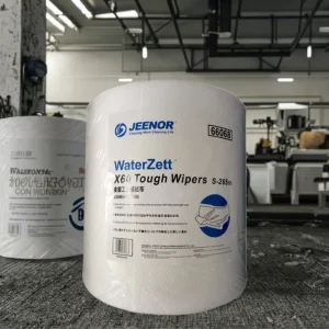 Super Absorbency Shop Towel Disposable Industrial Cleaning Solutions Workshop Wiping Cloth Roll Woodpulp Spunlace