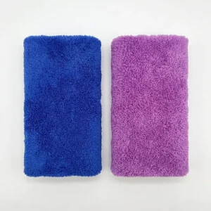Super Absorbent 400GSM Woven Edgeless Coral Fleece Microfiber Eco Friendly Car Wash Detailing Cleaning Towel Buffing Cloth Wax