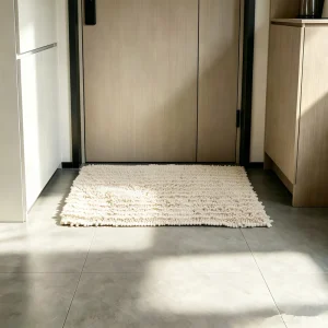 Super Absorbent Chenille Door Mat Bath Mat Carpet Soft Touch Non-Slip Hot Melt Backing for Bathroom & Entryway