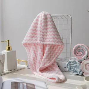 Super Absorbent Customized Logo Women Microfiber Dry Hair Turban Shower Spa Head Wrap Dry Hair Towel