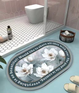 Super Absorbent Diatom Mud Mat Soft Carpet Slip Resistant Bathing Room Rug for Home