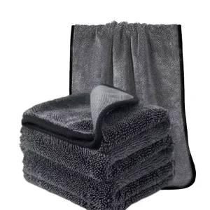 Super Absorbent Eco Friendly Hypoallergenic Quick Dry Compressed Microfiber Woven 50*70cm Twist Loop High Quality Car Towels